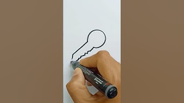 How to draw KEY #shorts #art