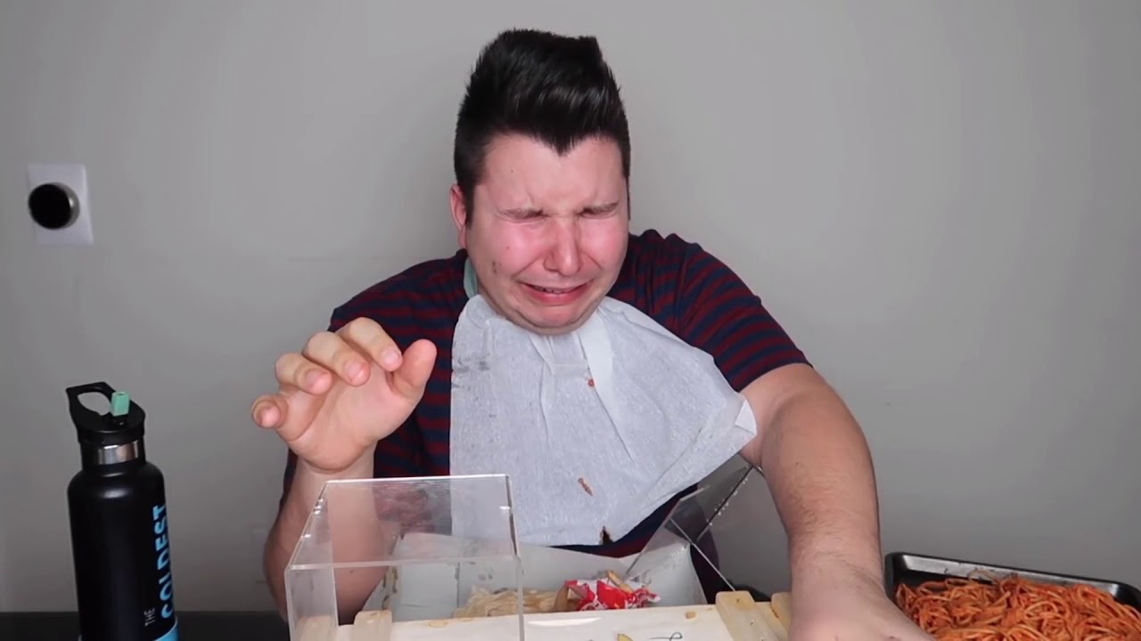 Nikocado Avocado Drops His Food - YouTube