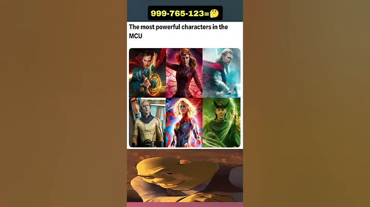 The most powerful character in the MCU 💥😍 #loki #captainmarvel #sentry #doctarstrange #thor