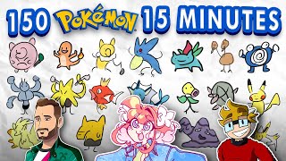 Drawing 150 Pokémon in 15 Minutes (From Memory)