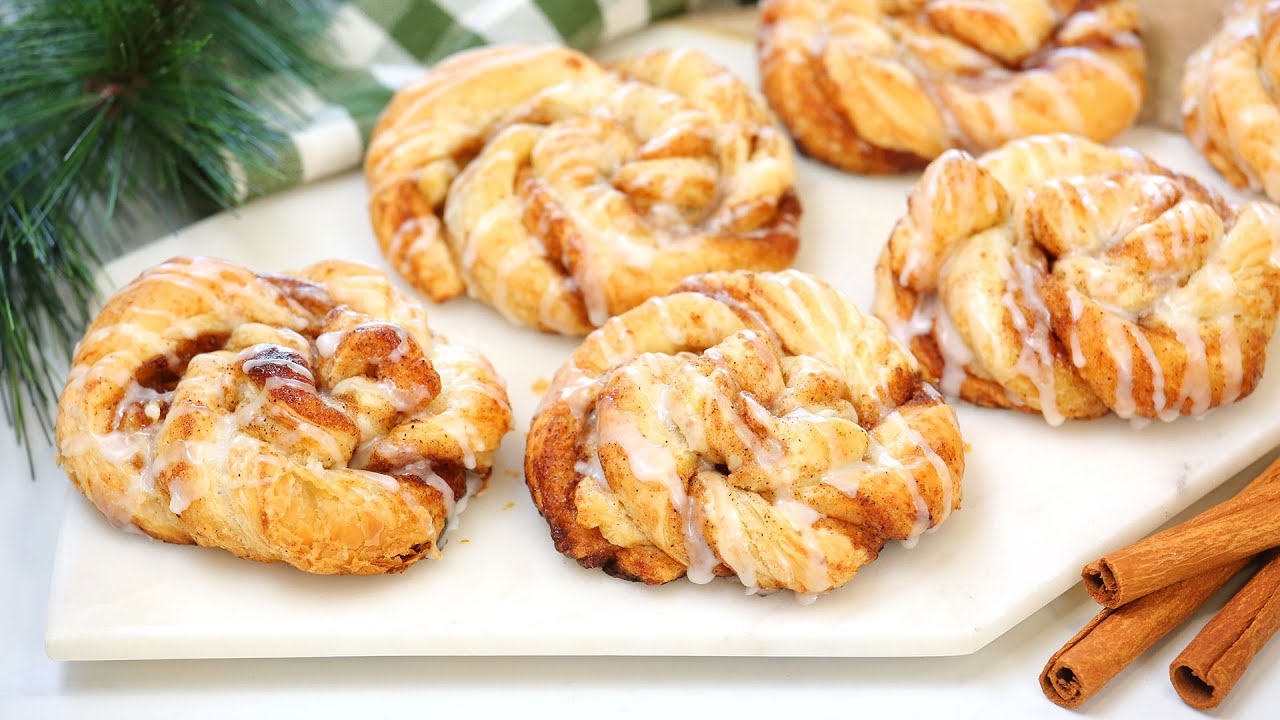 Puff Pastry Cinnamon Rolls | PERFECT for Christmas Breakfast + Brunch | The Domestic Geek