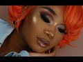 Orange Bob + Neutral Matte Makeup Look | Virgo Hair Company | MakeupTiffanyJ