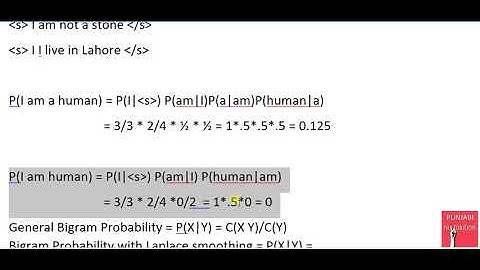 N Grams Models   Laplace Smoothing