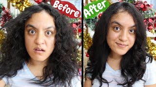 Life hack: how to curl frizzy curly ...