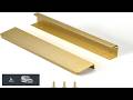 Satanga Edge Finger Tab Pull for cabinets Kitchen Concealed Drawer pulls Aluminum