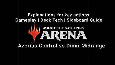 Top 1523 Azorius Control vs Dimir Midrange | Standard | Mythic Rank | MTG Arena