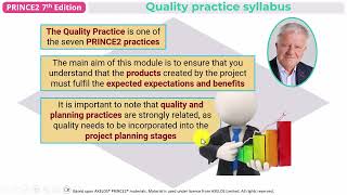 PRINCE2 7th edition - 9.1 - The Quality Practice