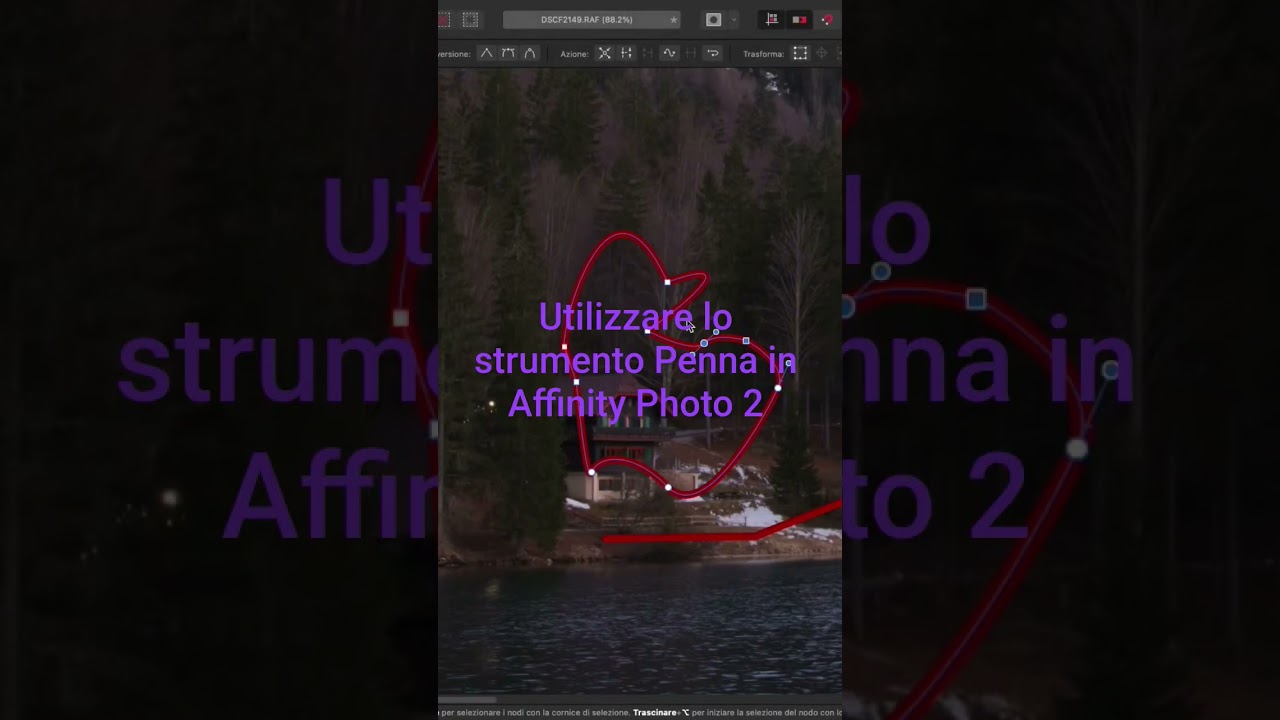 Utilizzare lo strumento Penna in Affinity Photo 2