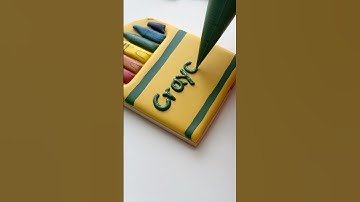 Crayon box cookie🖍️ recipes and supplies linked in my bio #cookiedecorating #asmr #satisfying