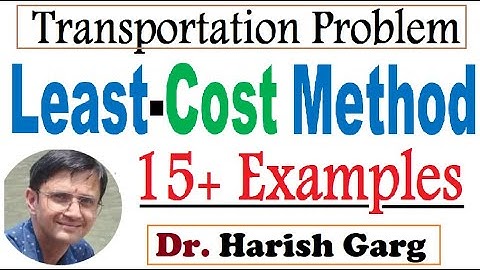 Examples of Least Cost Method | Transportation Problem | Easiest Way