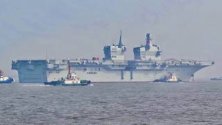 China's Type 076 Sichuan (World's First EMALS LHD Drone Carrier) Begins 3rd Sea Trials Today