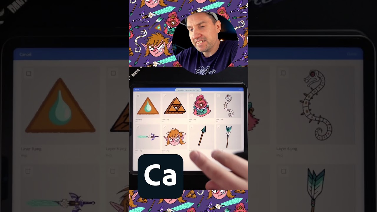 Easy Way to Make Seamless Patterns with #AdobeFresco #zeldatearsofthekingdom