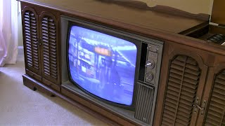 Old 1969 RCA New Vista Color TV  Turned on after 10 years...