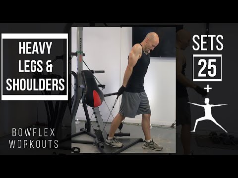 Bowflex Heavy Legs & Shoulders Workout | 25 Sets + Warm-up | Hypertrophy | #Bowflex #BowflexXCEED