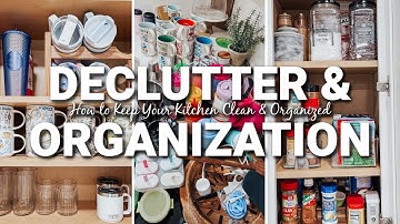 SMALL KITCHEN DECLUTTER & ORGANIZE 2025 | ORGANIZATION IDEAS | DECLUTTERING & ORGANIZING MOTIVATION