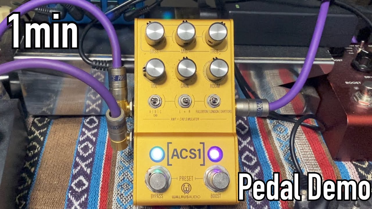 [1 min Pedal Demo] Walrus Audio ACS1 - YouTube