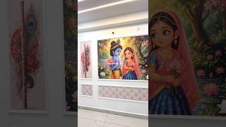 Radha krishna customise wallpaper installation | Living room wallpaper themes 2026 #wallpaper