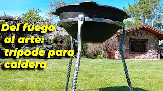 Forging a Tripod Stand for a Cast Iron Cauldron | Blacksmith Craftsmanship