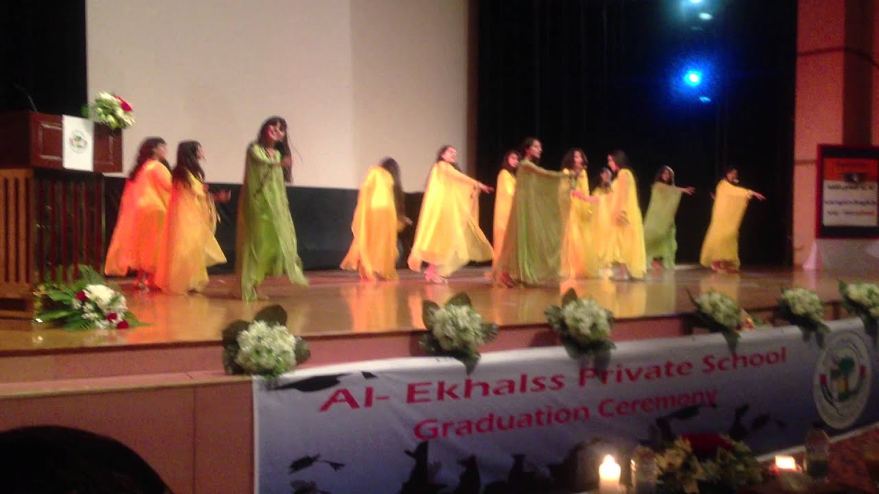 حفل تخرج مدرسة الاخلاص الخاصة 20122013 _الدفعة الثانية فقرة تجلت بوظبي الله عطاها.