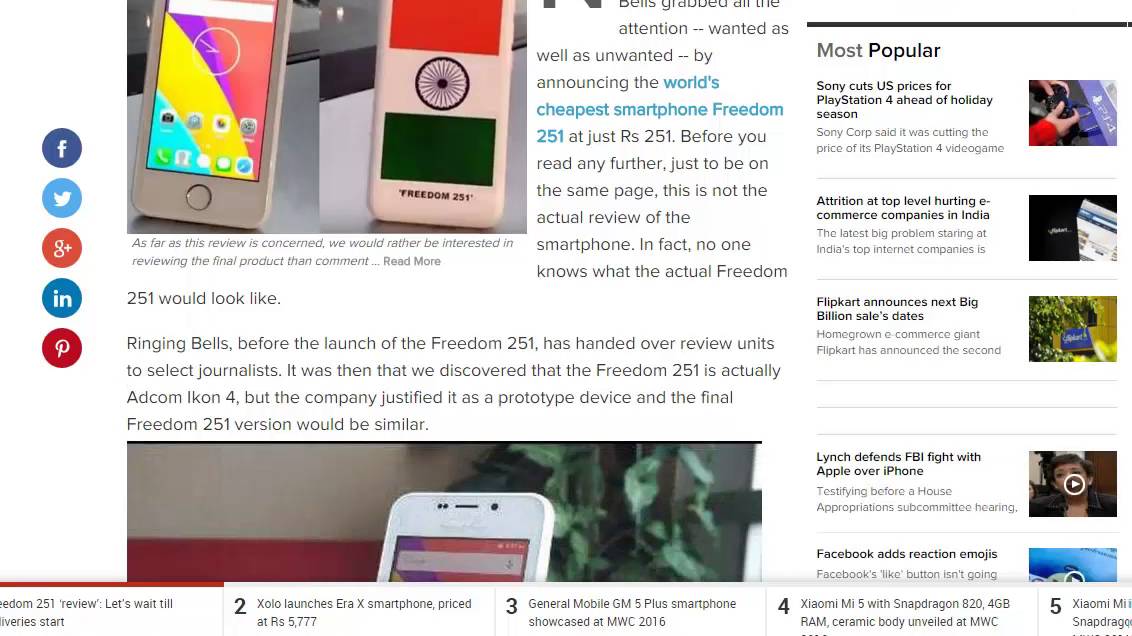 FREEDOM 251 Latest News