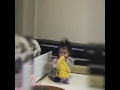 【真剣】ニット帽に夢中のベビー!!!1yearold