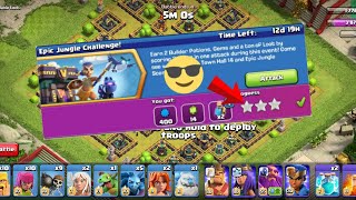 EASILY 3 STAR THE EPIC JUNGLE CHALLENGE | CLASH OF CLANS