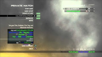 NEW! MW2 1.14 CFG Mod Menu *2013* *PS3 ONLY*(NO JAILBREAK)