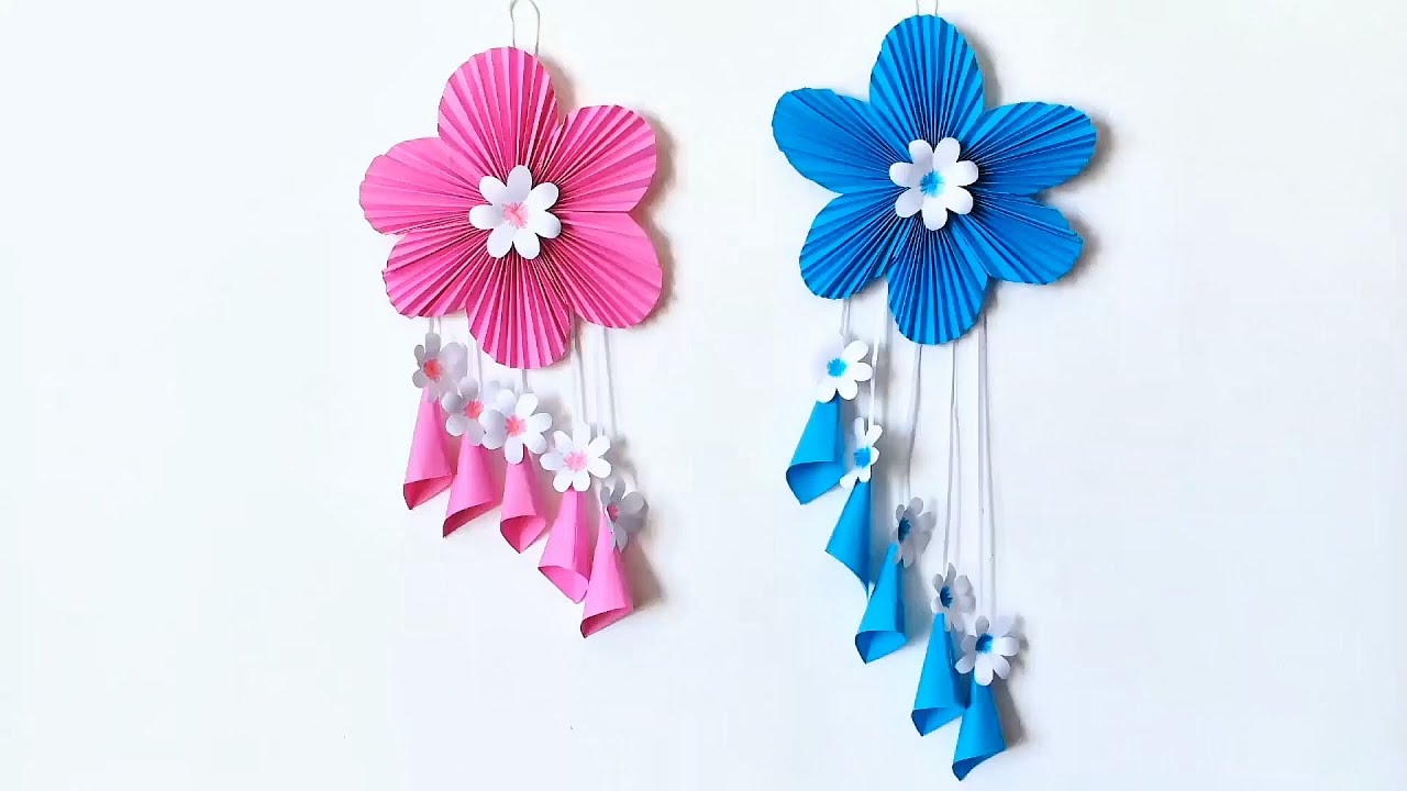 DIY Beautiful Paper Hanging Decoration 🌿✨ | Easy Handmade Paper Craft for Home & Room Decor