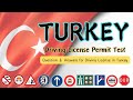 Turkey Driving License Permit Exam | Question & Answers for Driving License in Turkey