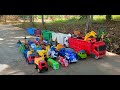 🚚🚚Wow‼️Long Tronton Truck Full of Toy Cars, Excavators, Trains, F1 Cars