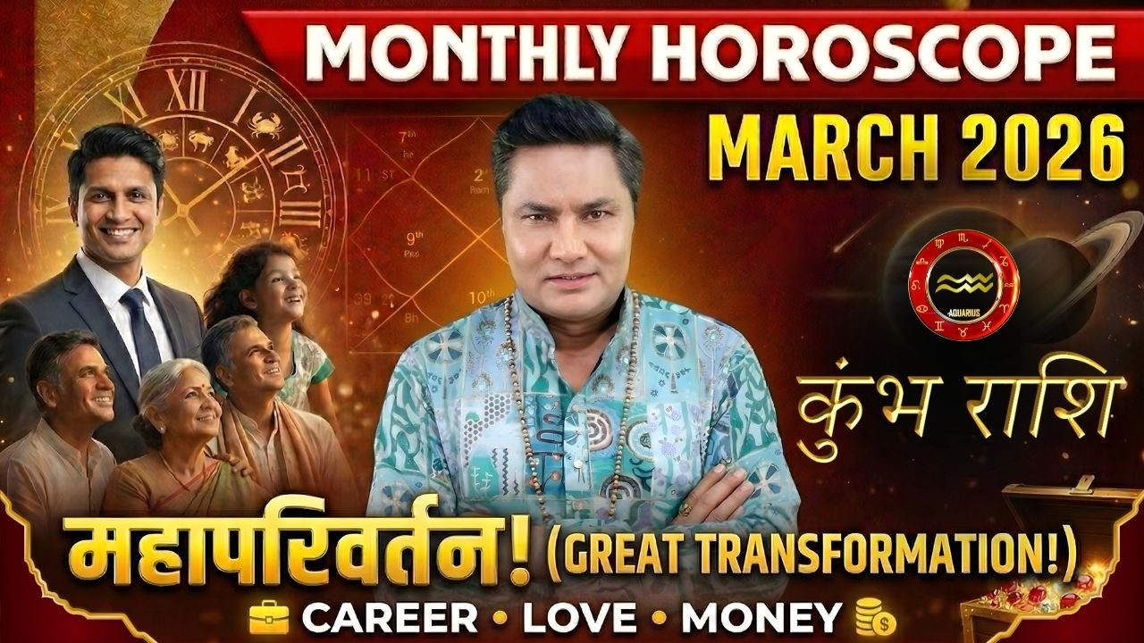 Kumbh Rashi | March Horoscope 2026 | मार्च में ताश के पत्ते पलटेंगे-Monthly Rashifal-Suresh Shrimali