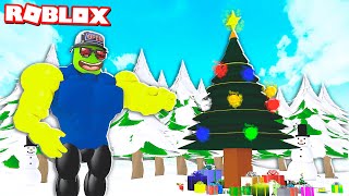 СТАДИИ в ЗИМНЕМ ОБНОВЛЕНИИ Симулятора КАЧКА в Roblox, с новым годом! новый скин новые боссы и новые.