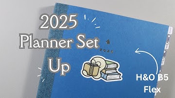 2025 Planner Set Up - Hemlock & Oak B5 Flex Cover