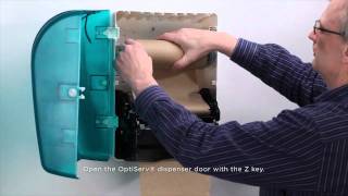OptiServ® Dispenser: Loading and Stub Roll Feature