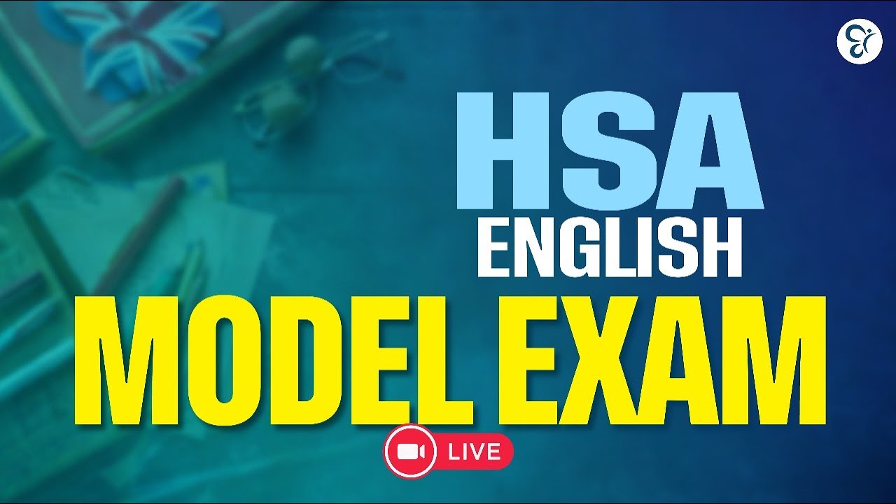 HSA ENGLISH MODEL EXAM | HSA EXAM 2025 | COMPETITIVE CRACKER