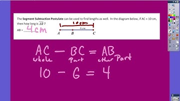 Ch2 2 Segment addition and Subtraction Postulate