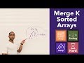 Merge K Sorted Arrays - Min Heap Algorithm ("Merge K Sorted Lists" on LeetCode)