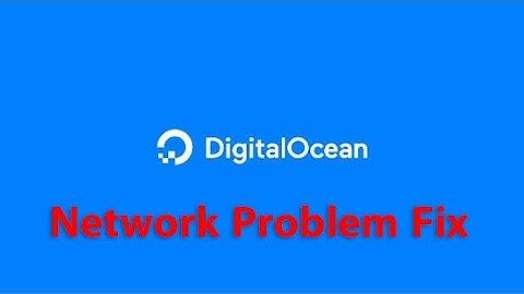 Fix network problem when restore digitalocean droplet