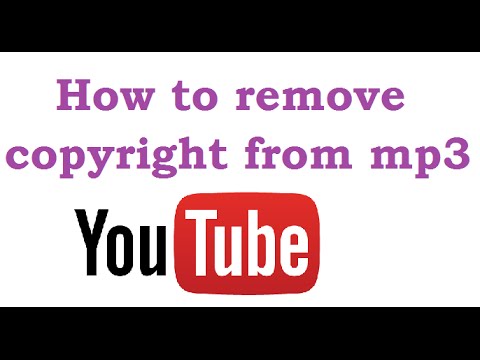 how to remove copyright from mp3 song