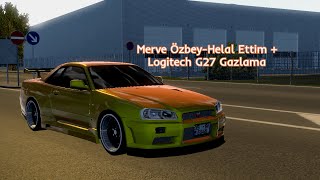Merve Özbey - Helal Ettim | Nissan GTR R34 | Logitech G27 ETS 2 Gazlama Resimi
