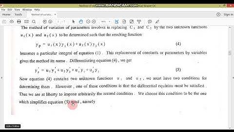 Method of variation of parameters//ODE//M.Adnan Anwar