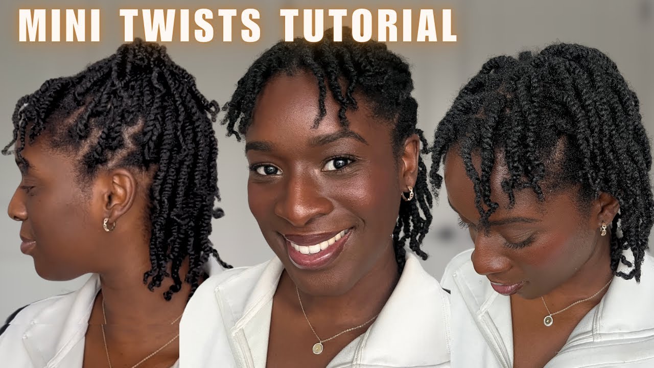 HOW TO: Mini Twists on Natural Hair | BEST Protective Style for Length ...
