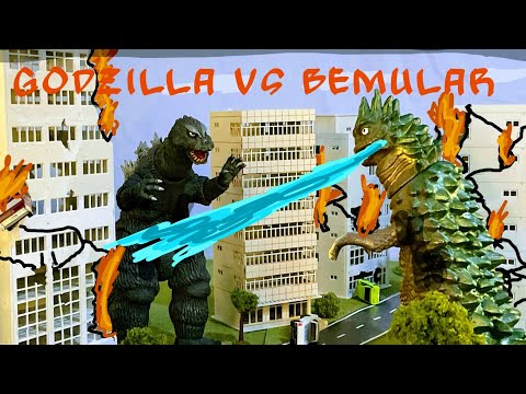 Stop motion Godzilla vs  Bemular