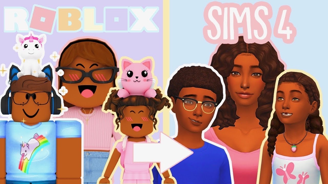 Making My Roblox Bloxburg Family In The Sims 4 Youtube - its akeila merch on roblox