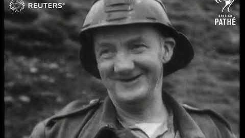 Miners work in mine high in the Pennines (1949)