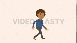 Black Man Walking Animation [MOV & GIF]