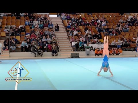 Gimnasia Artística Femenina SUELO. 9 años. ORO en el Torneo Txapelgym 2023. Olivia Pérez Codón.
