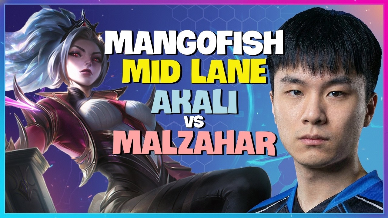 MangoFish Akali : His CLEAN Mechanics are DEVASTATING Diamond Elo - Engsub