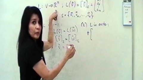 Isomorphism of n-dim V with R^n
