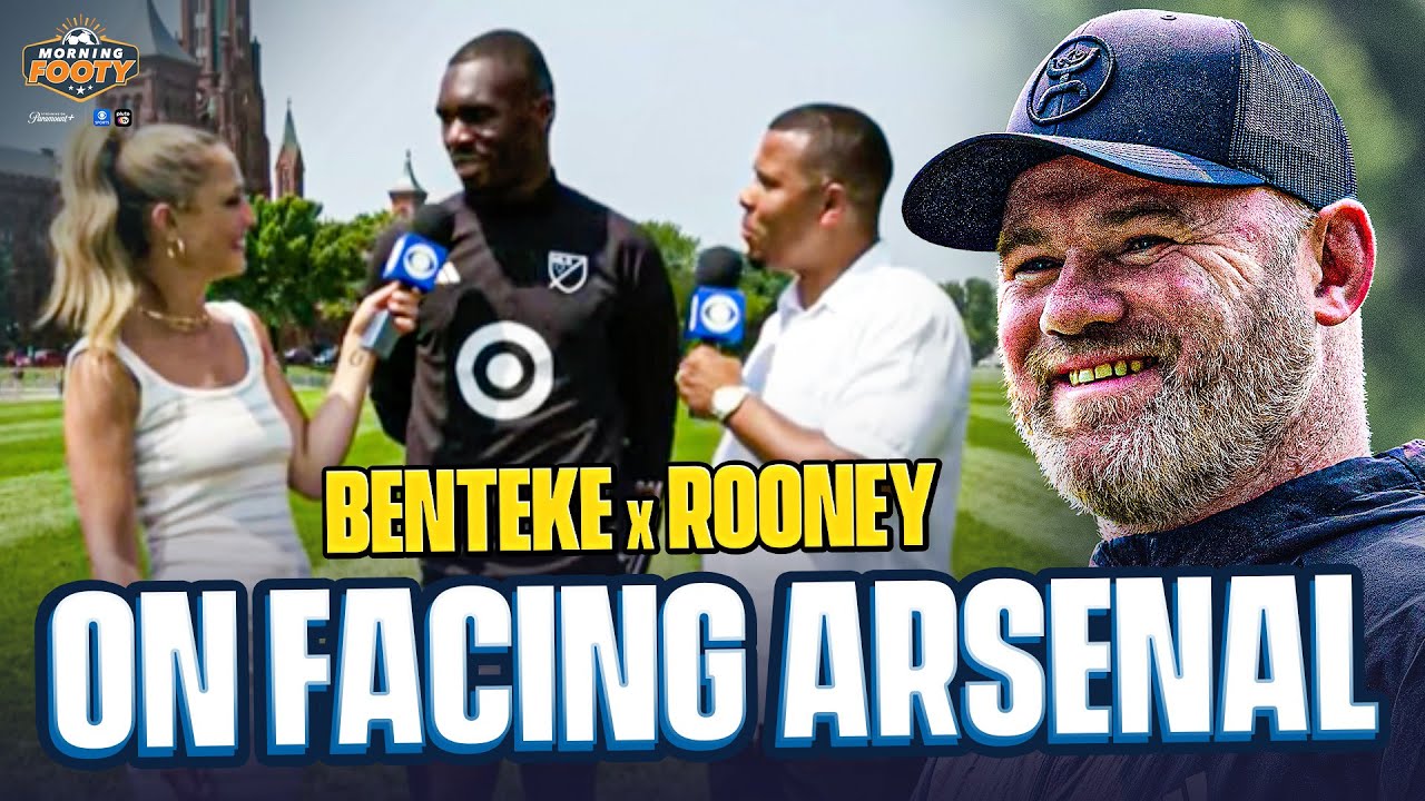 Christian Benteke and Wayne Rooney chat MLS All-star friendly vs Arsenal